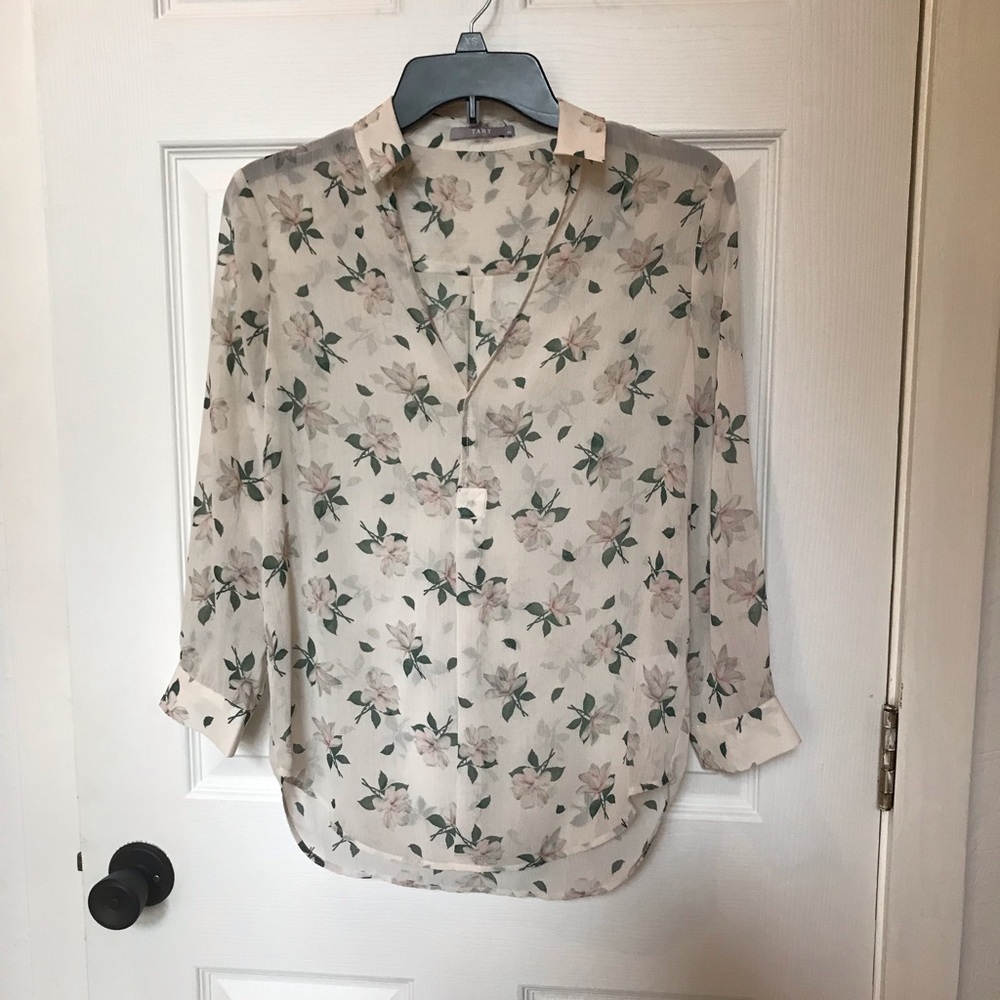 3/$30 Tart Sheer Chiffon Blouse - Picture 2 of 3